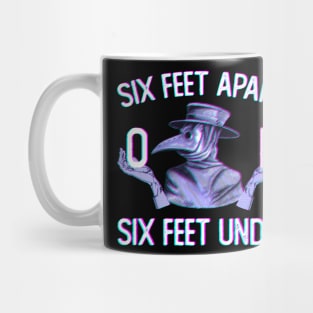 Six Feet Apart Plague Doctor Mug